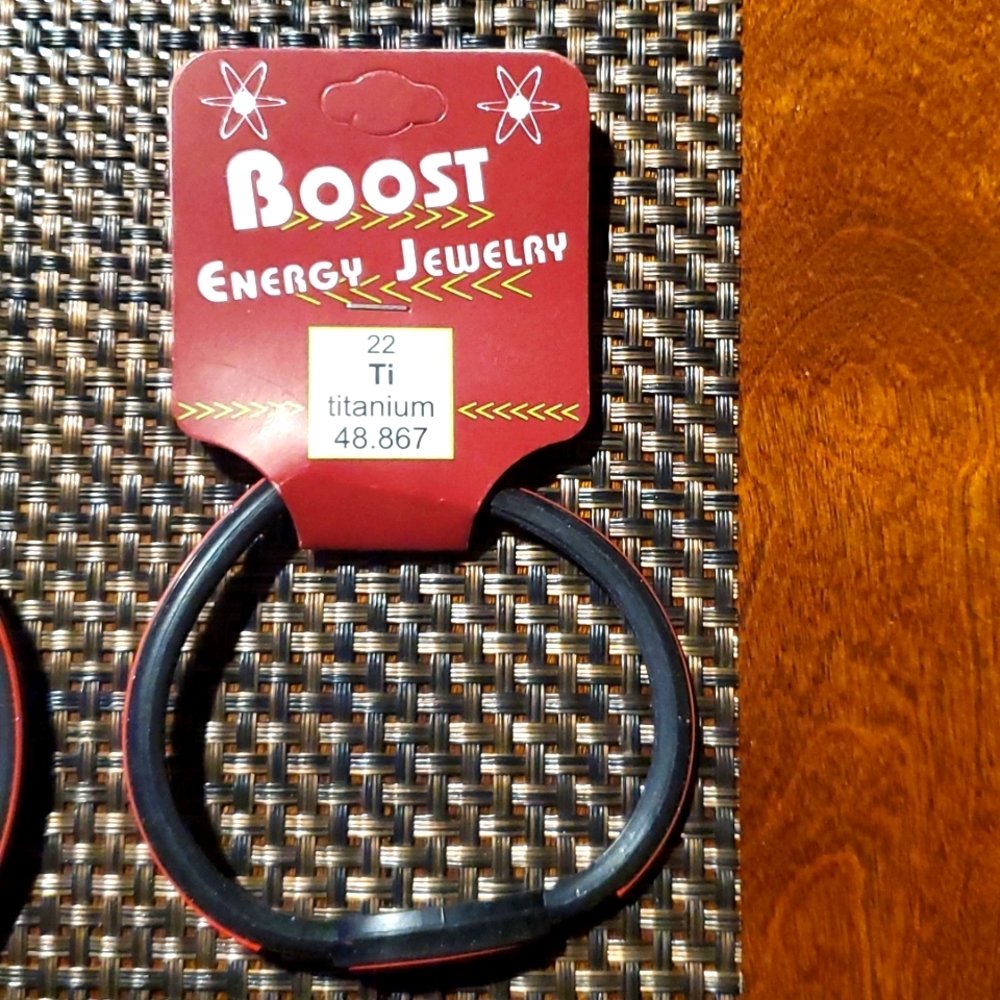 Boost energy bracelet brand new- BLACK AND RED